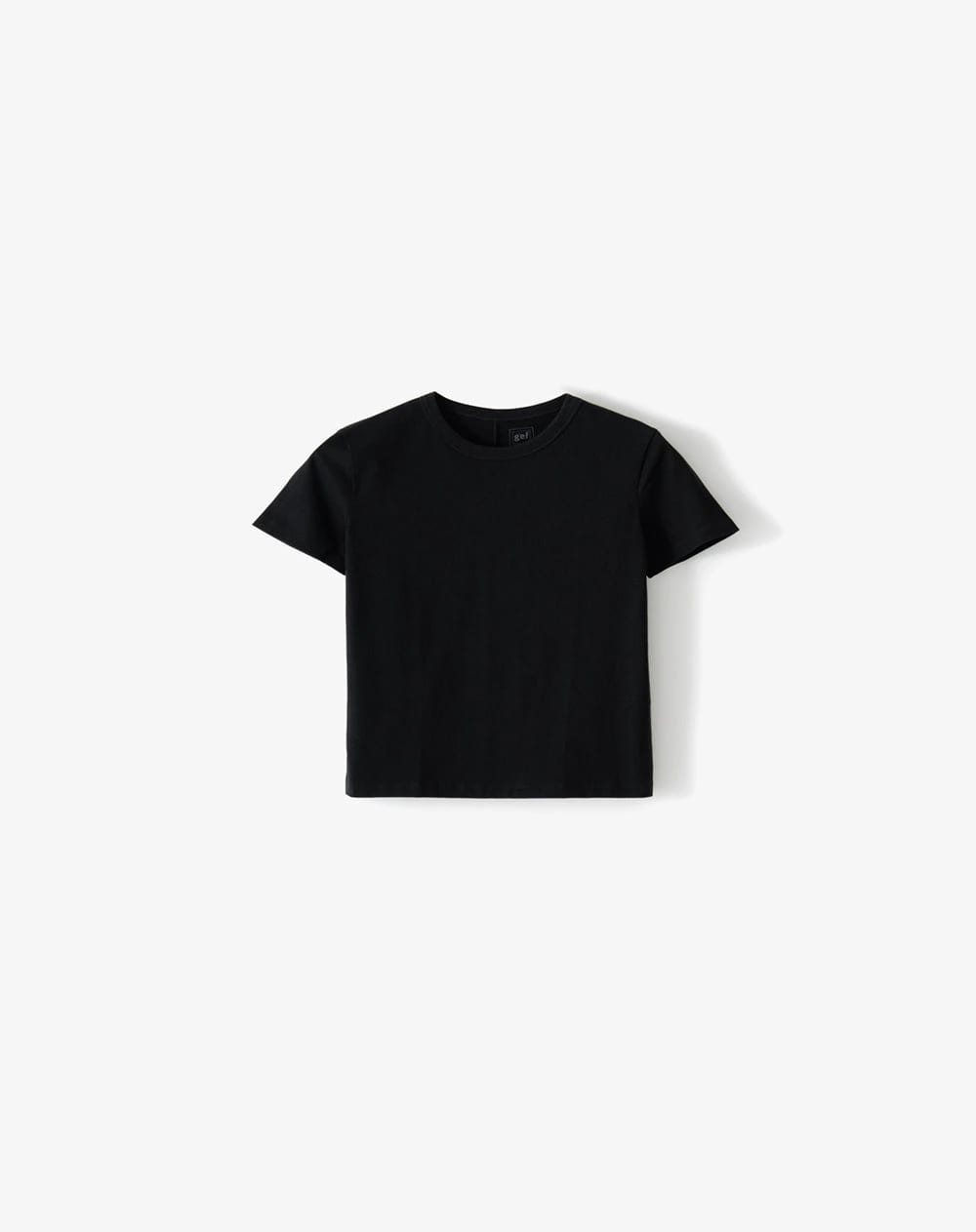 Camiseta manga corta regular negra mujer - imagen 5