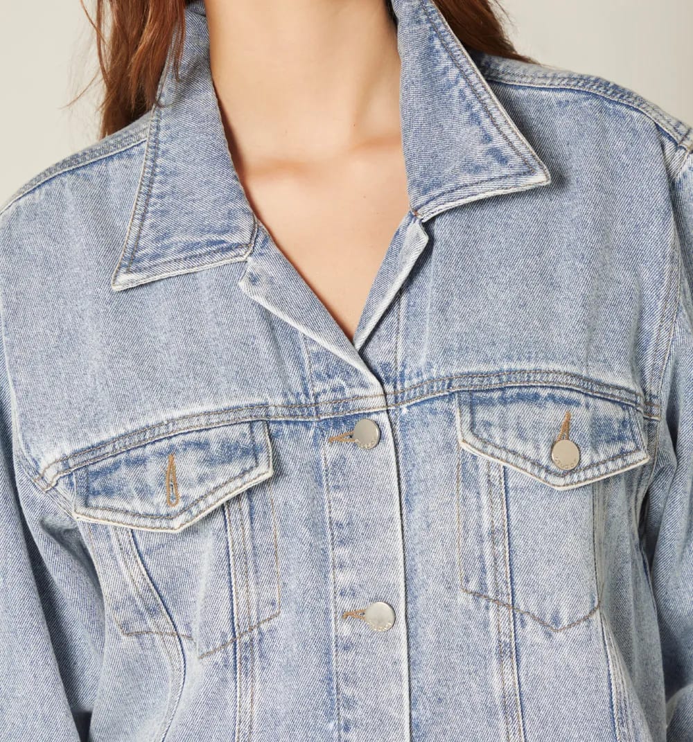 Chaqueta over size larga para mujer - imagen 7