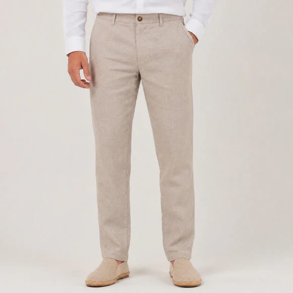 PANTALON 100% LINO HOMBRE - imagen 1