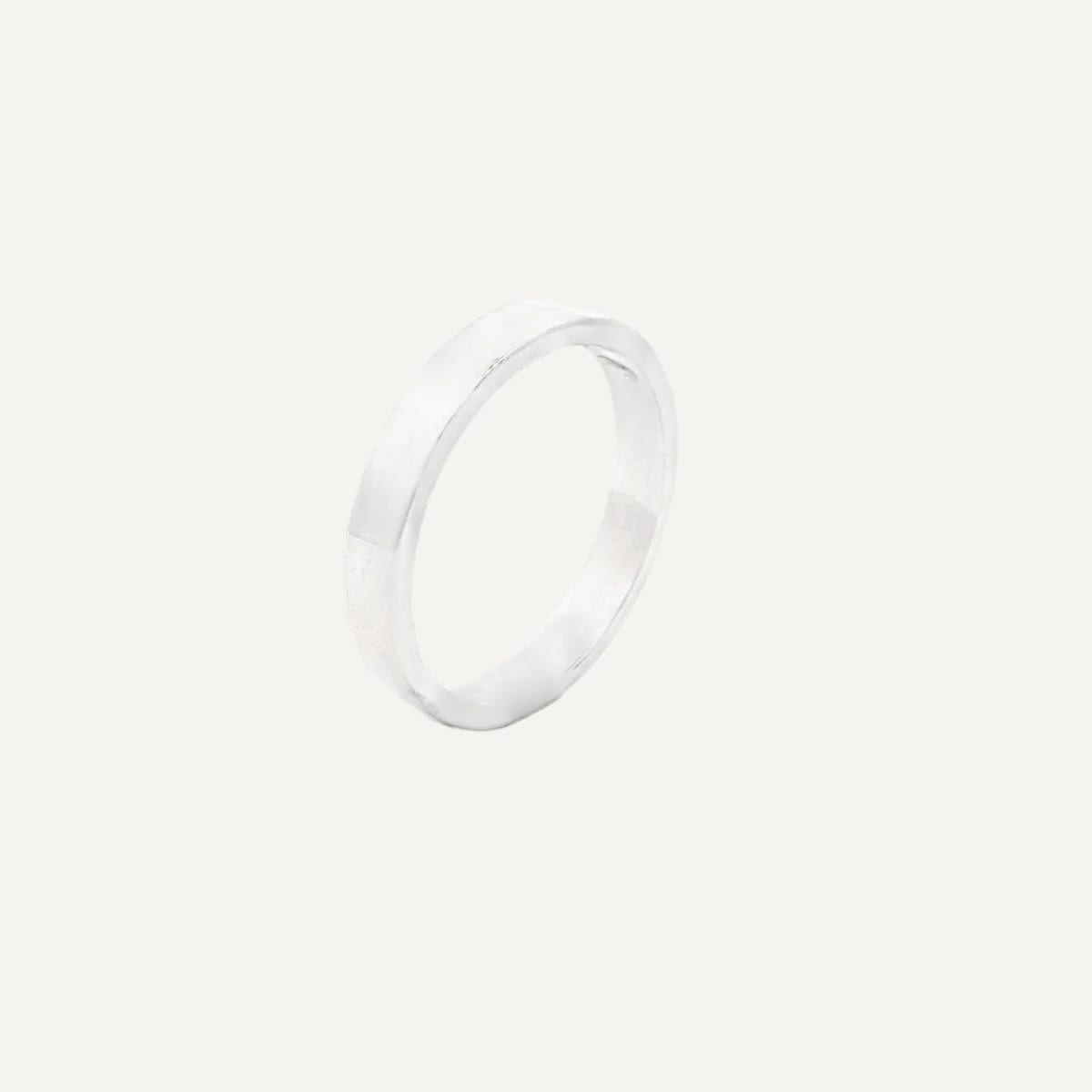 Anillo Compromiso Hombre Plano - imagen 2