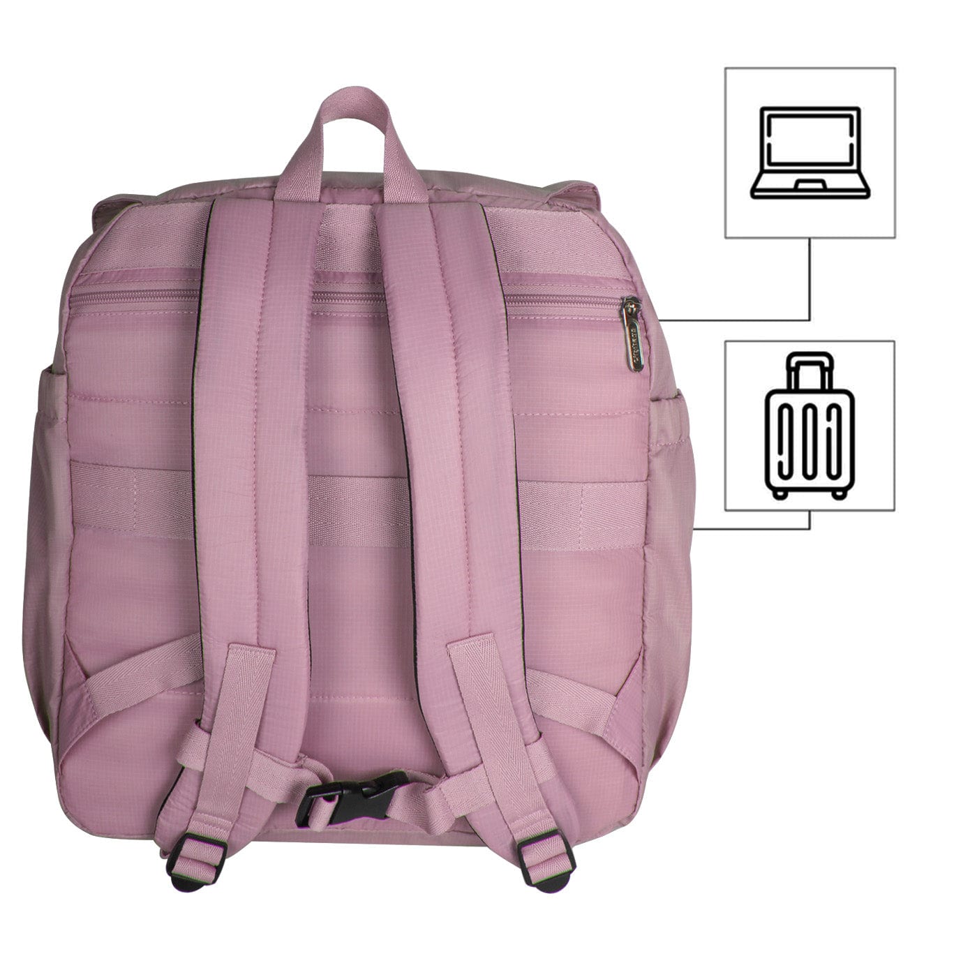 Morral Cabina Tapa Citybags Rosado Pastel - imagen 5