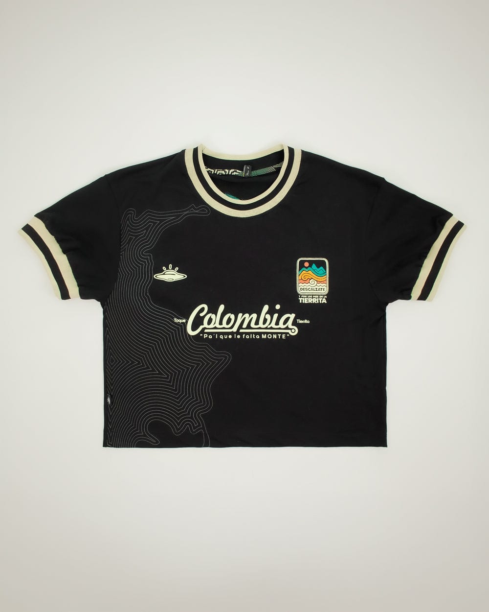 Camiseta Oversized Colombia negro Mujer - imagen 7