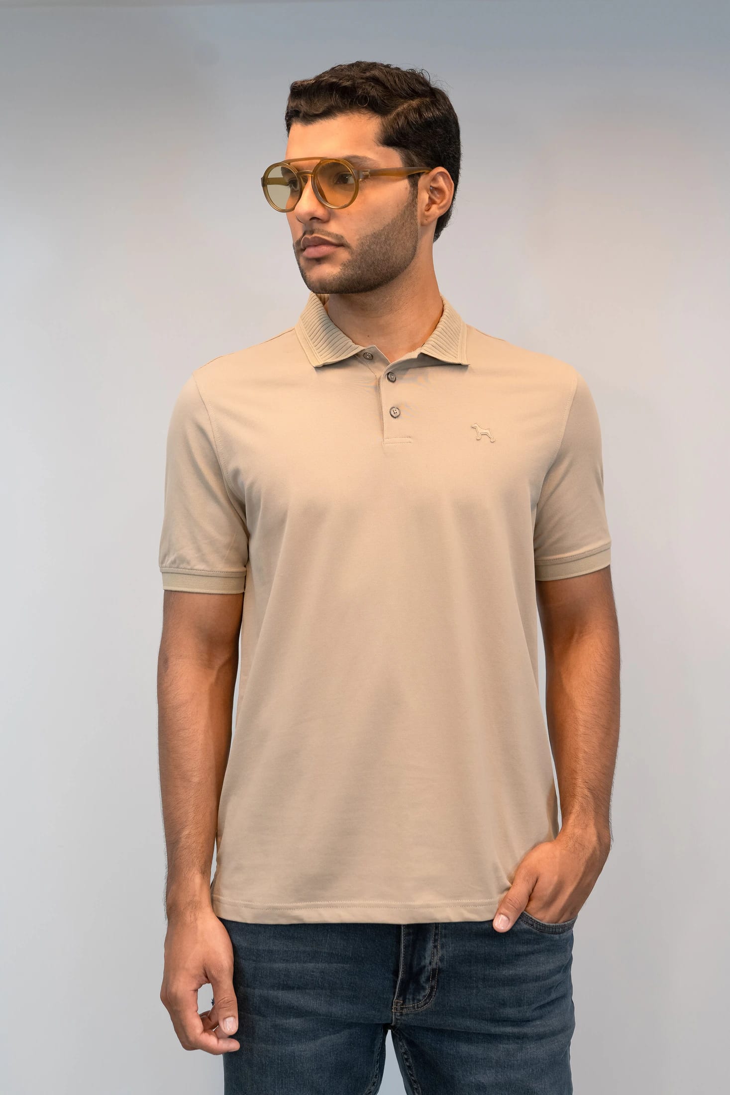 Polo Fashion Capuccino/Detalle Cuello - imagen 2
