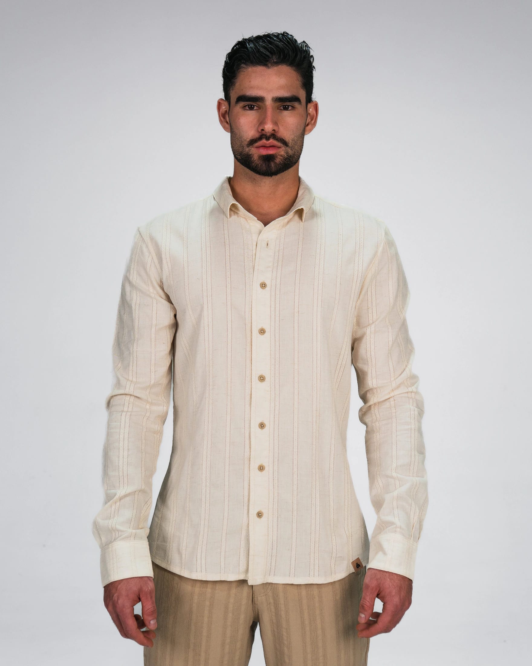 Camisa Artesana Beige - imagen 1