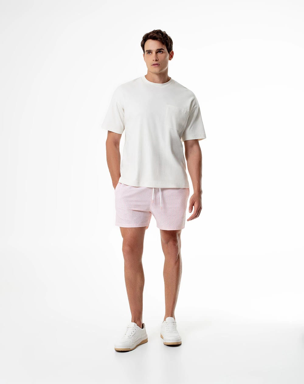 Pantaloneta de baño rayas hombre - imagen 3
