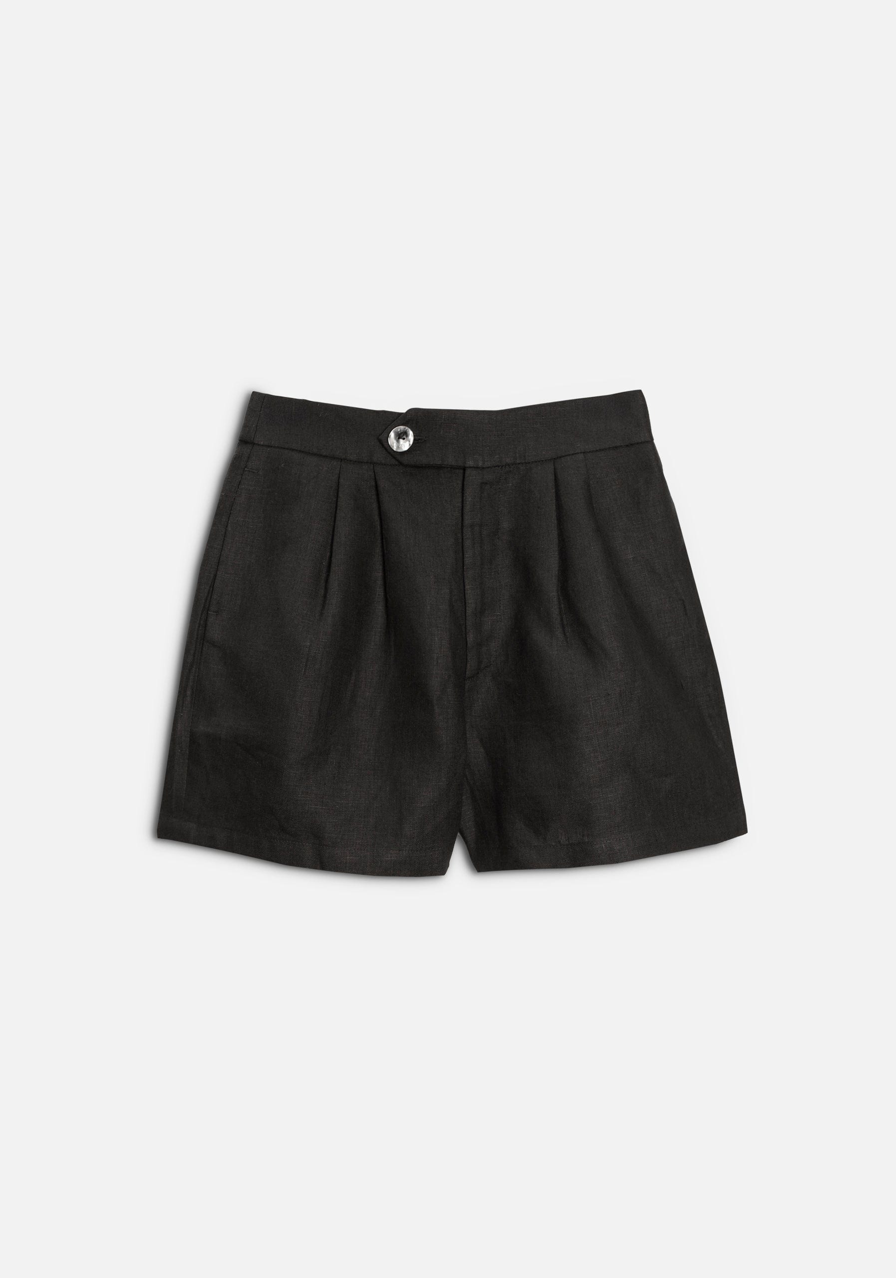 Short M Mistral Lino Negro - imagen 1