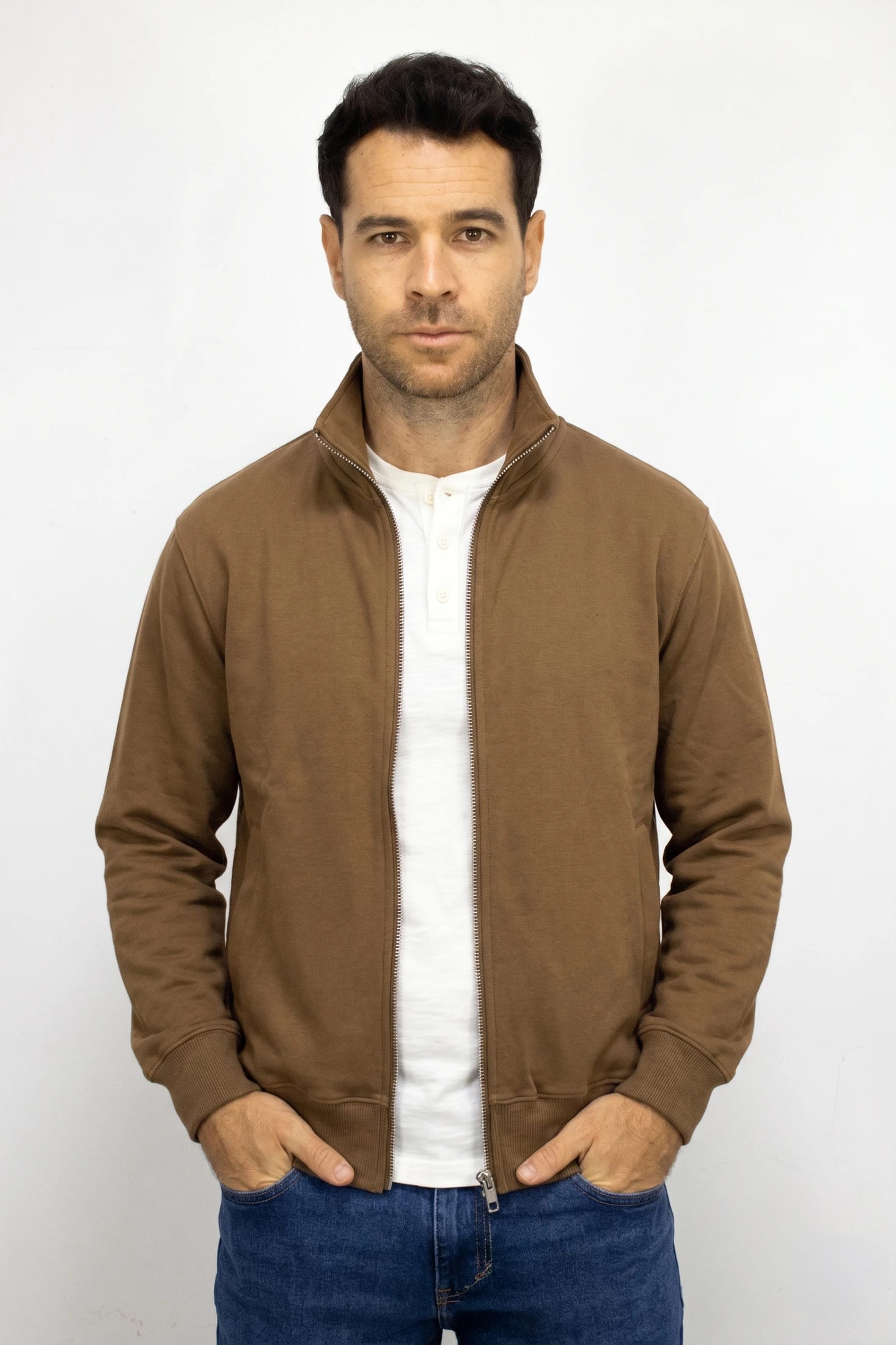 Saco café con Cremallera para hombre - imagen 2
