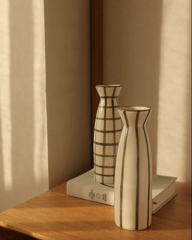 VASE - STRIPED GREEN - imagen 4