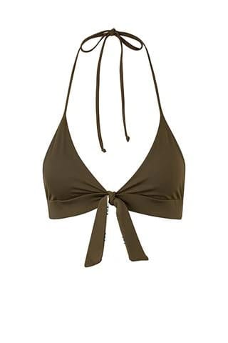 Ava Gardner Top / Khaki - Aqua Stripes - imagen 3