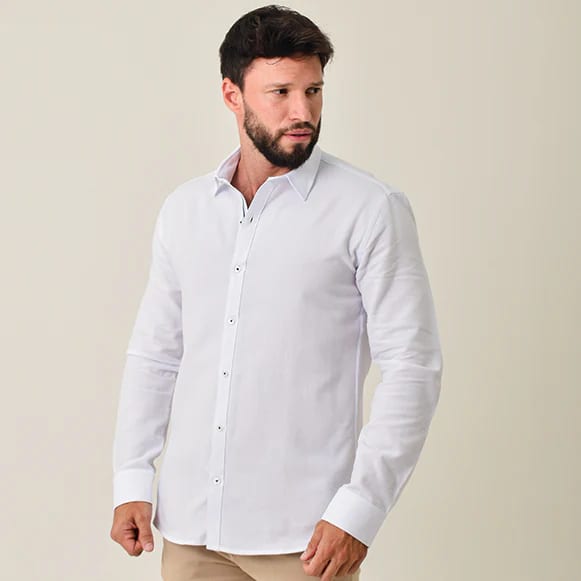 CAMISA ML 100% ALGODON HOMBRE - imagen 30