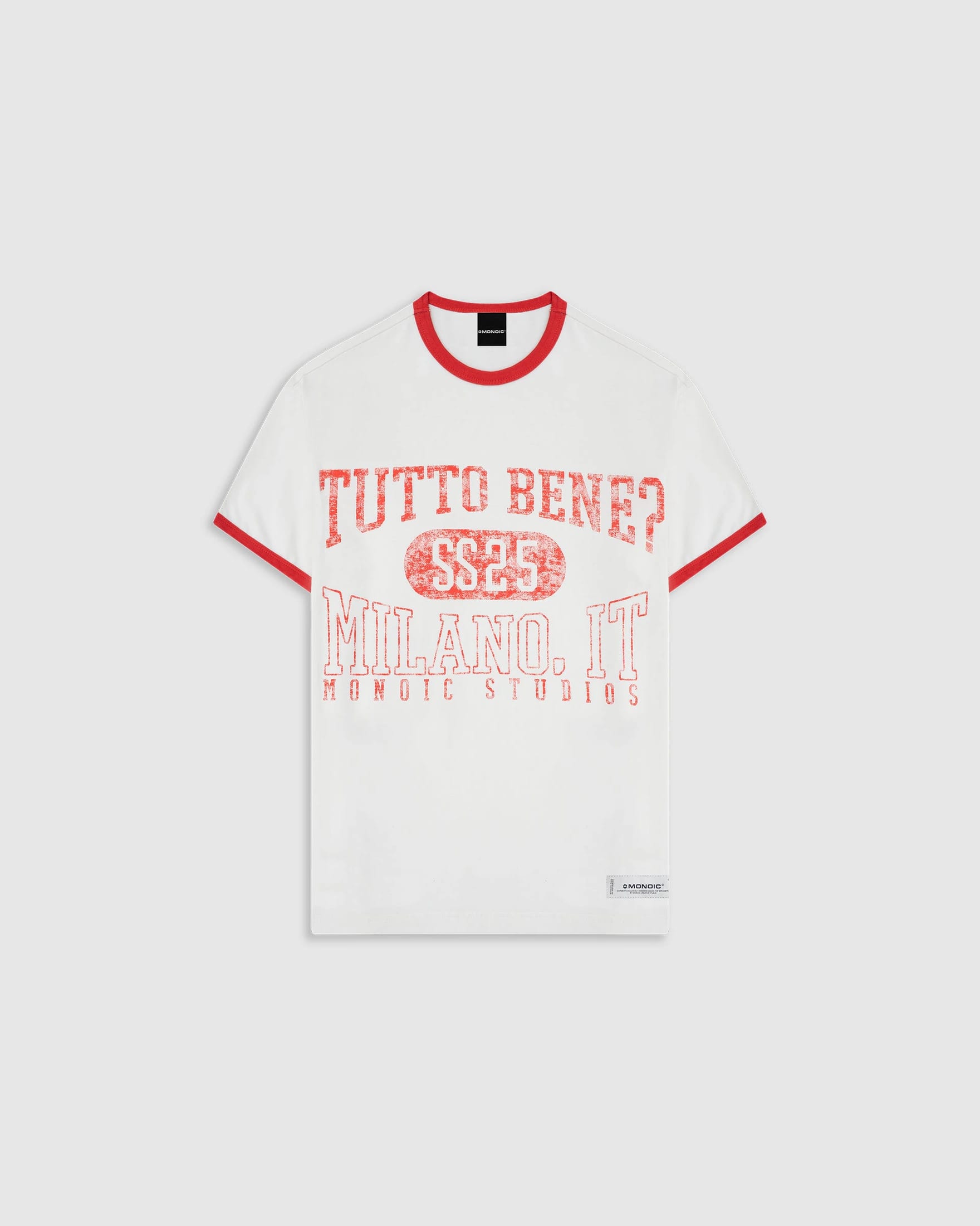 Camiseta Tutto Bene Ringer Fit - Blanco Hueso - imagen 1