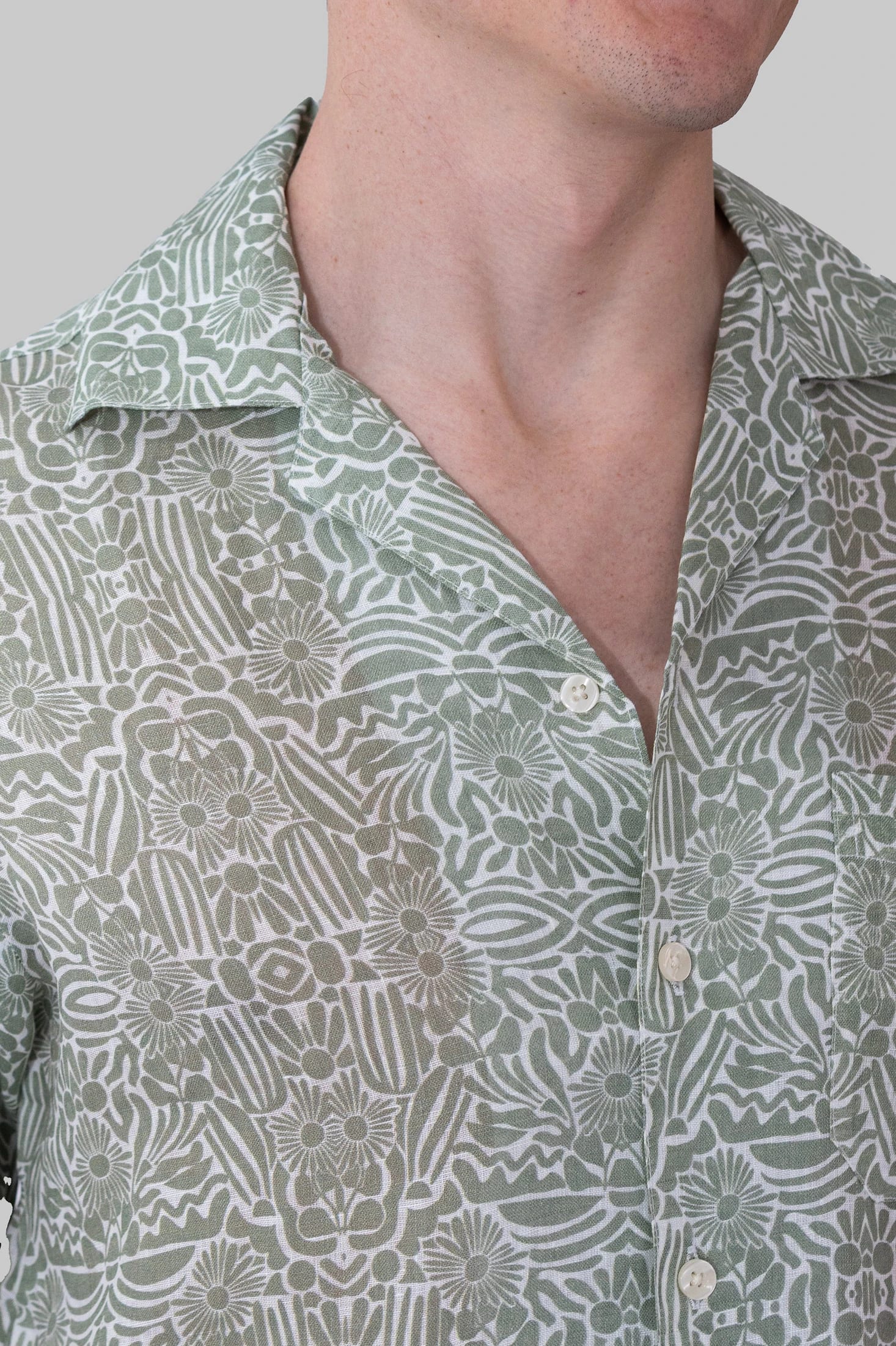 Camisas Cubanas Estampada Lavania - imagen 2