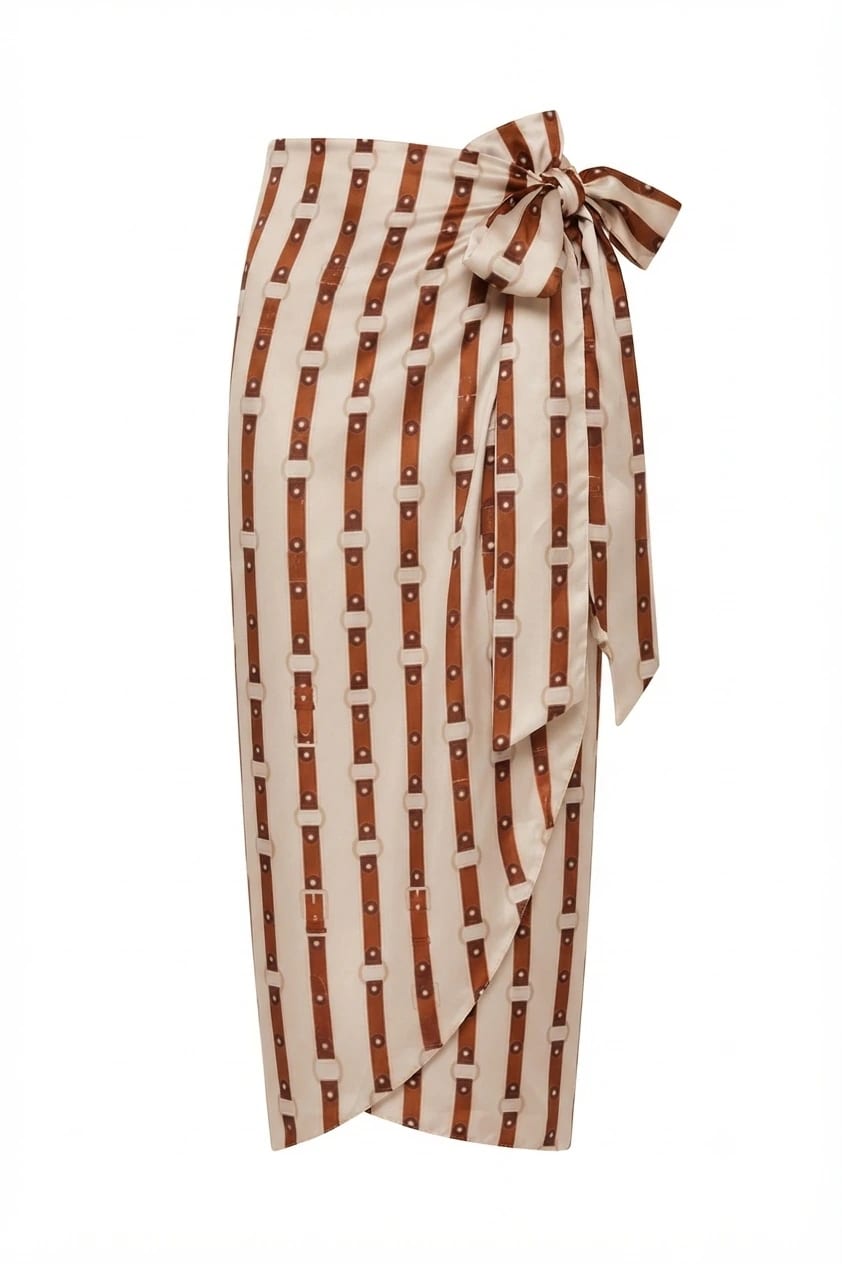 Mapara Satin Silk Skirt / Horses Reins Exclusive - imagen 1