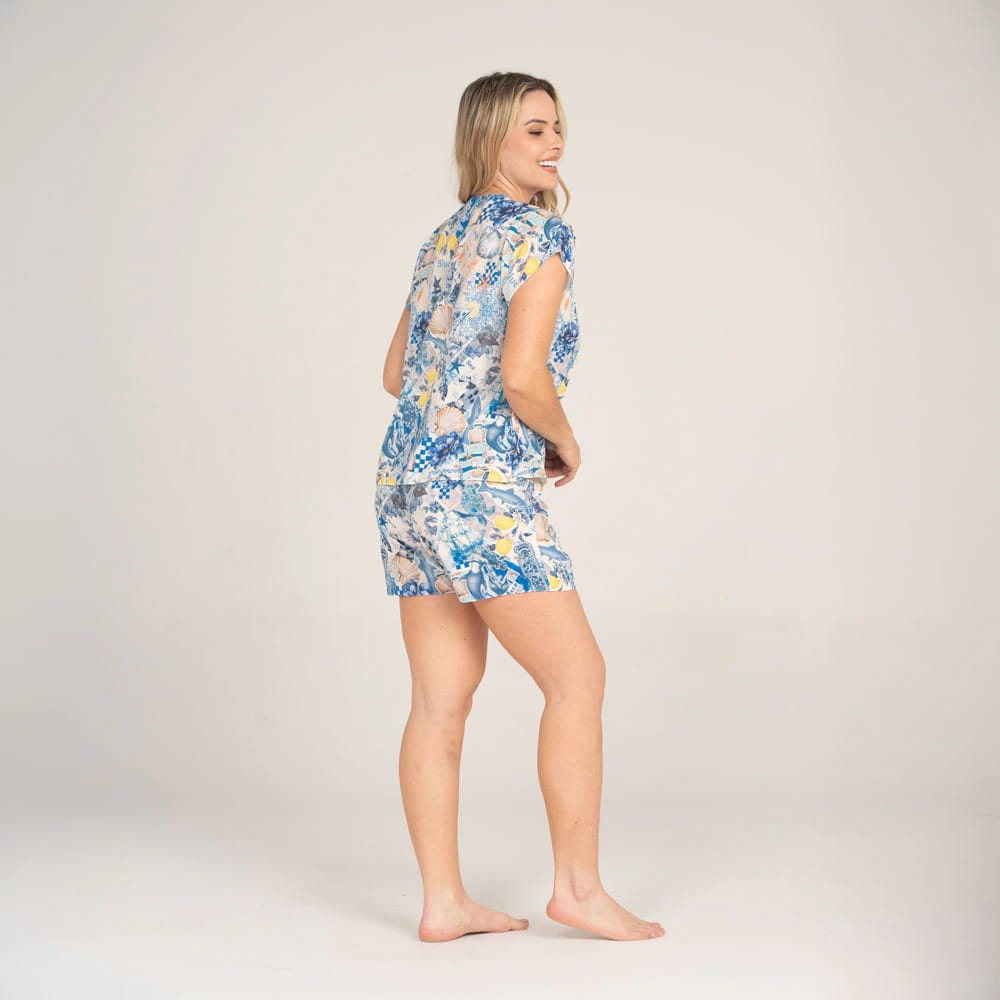 Conjunto de Pijama Short Arrecifes. - imagen 3