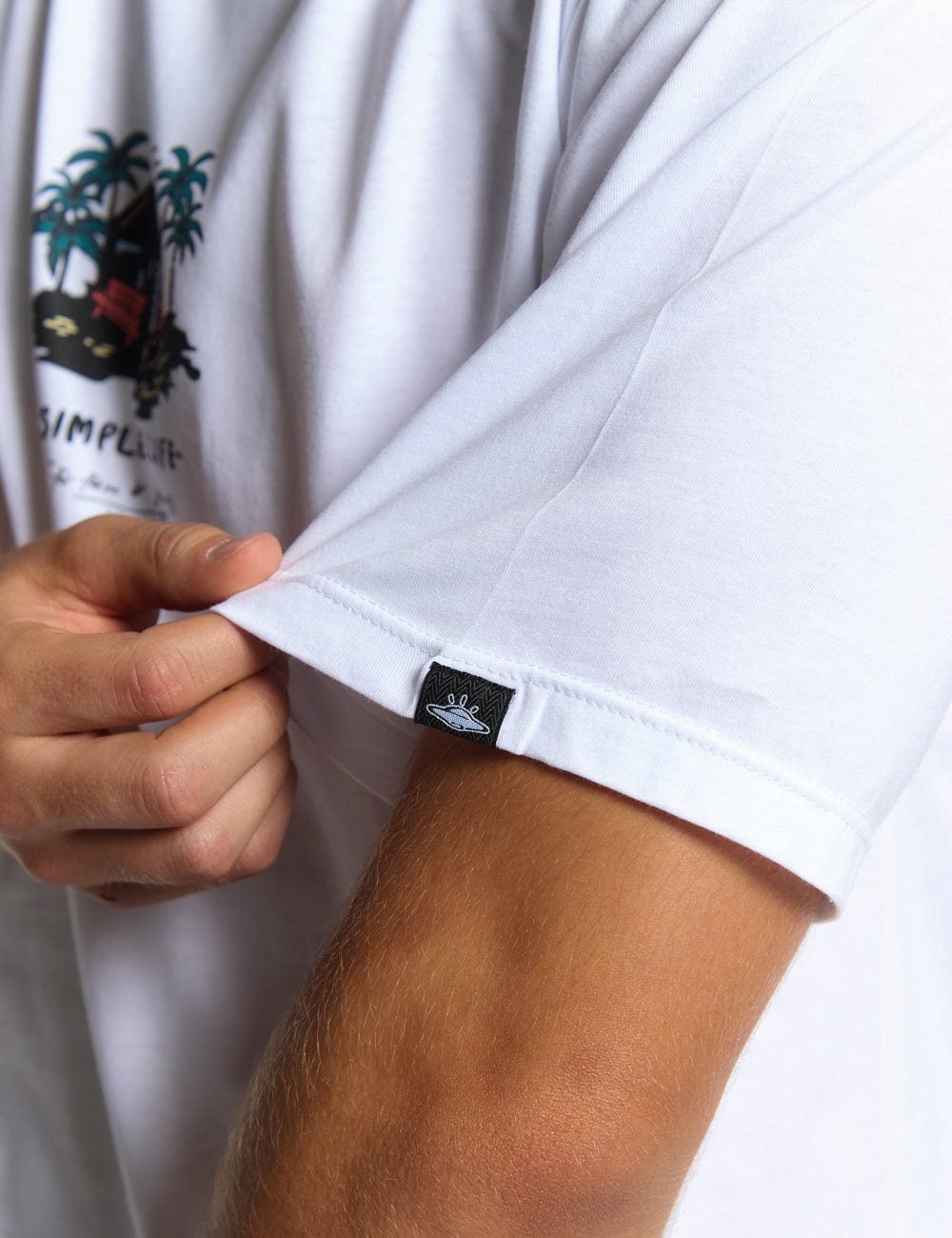 Camiseta Oversize Vida Simple  blanco Hombre - imagen 7