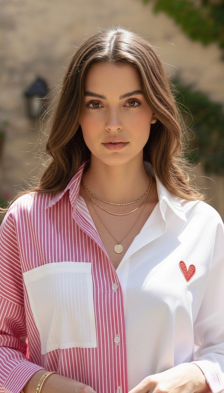CAMISA ESTAMBUL RAYAS|||CORAZON - imagen 4