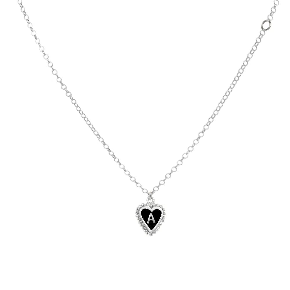PreOrder Cadena 1 Letra Heart Plata - imagen 3