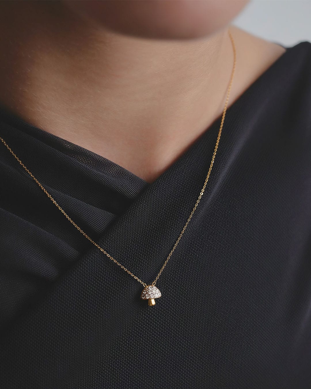 Collar Hongo Cristales - imagen 2
