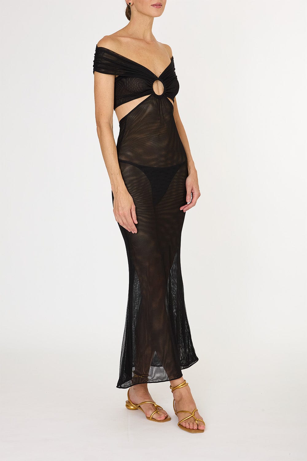 BLACK AMAIA LONG DRESS - imagen 3