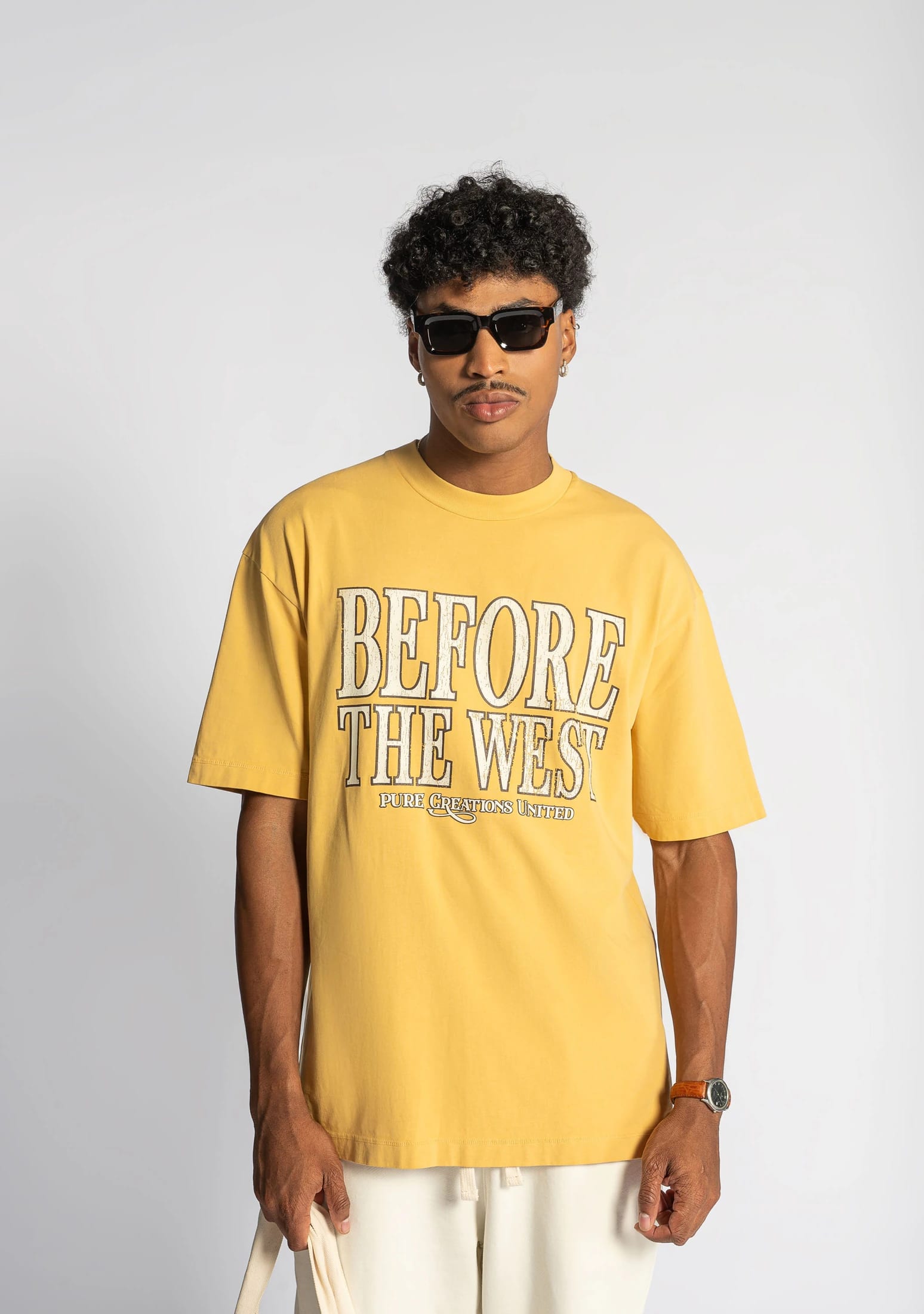 Before The West mustard t-shirt - imagen 2