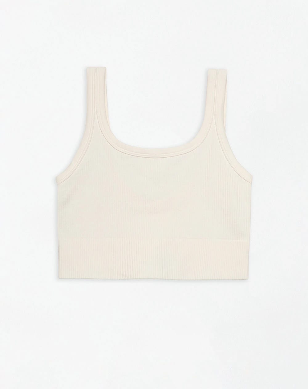 Crop top deportivo mujer seamless blanco - imagen 5