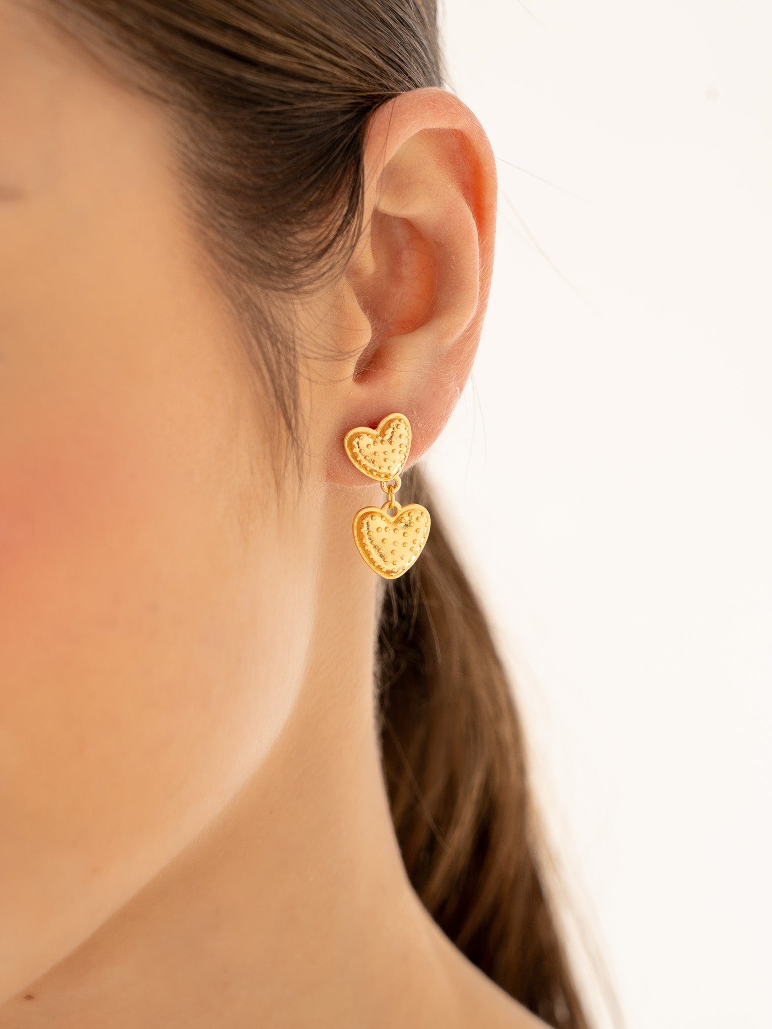 Aretes Duo Corazón - imagen 2