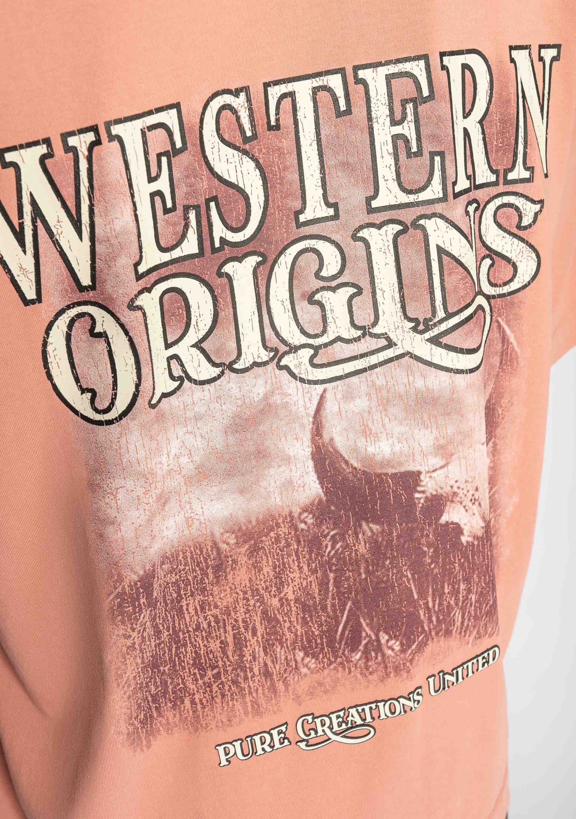 Before The West coral t-shirt - imagen 8