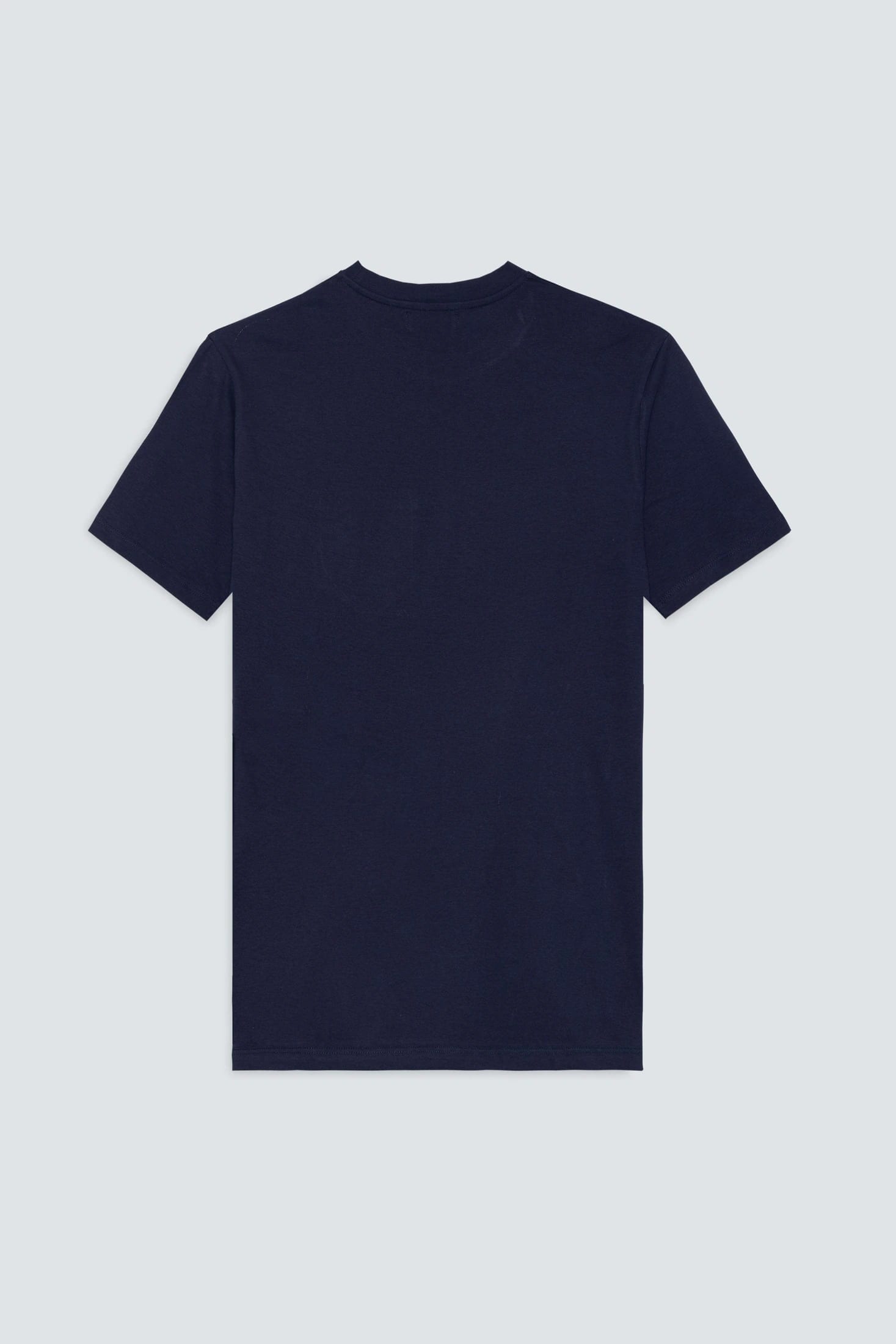 Men's cotton t-shirt navy palm - imagen 4