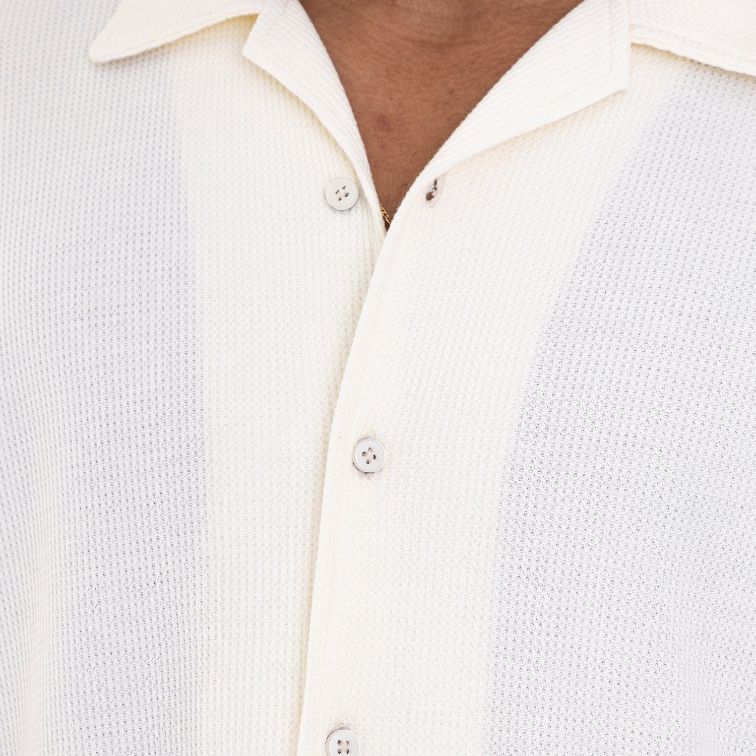 Relaxed Short Sleeve Shirt Ivory - imagen 7