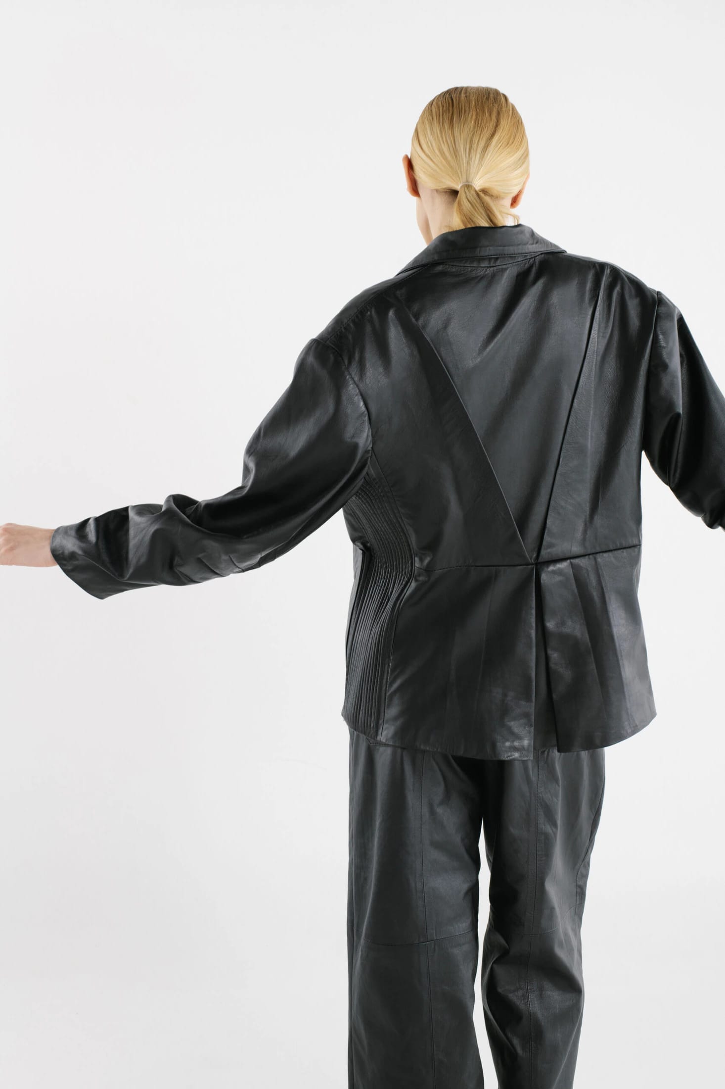 FURROWS LEATHER BLAZER - imagen 4