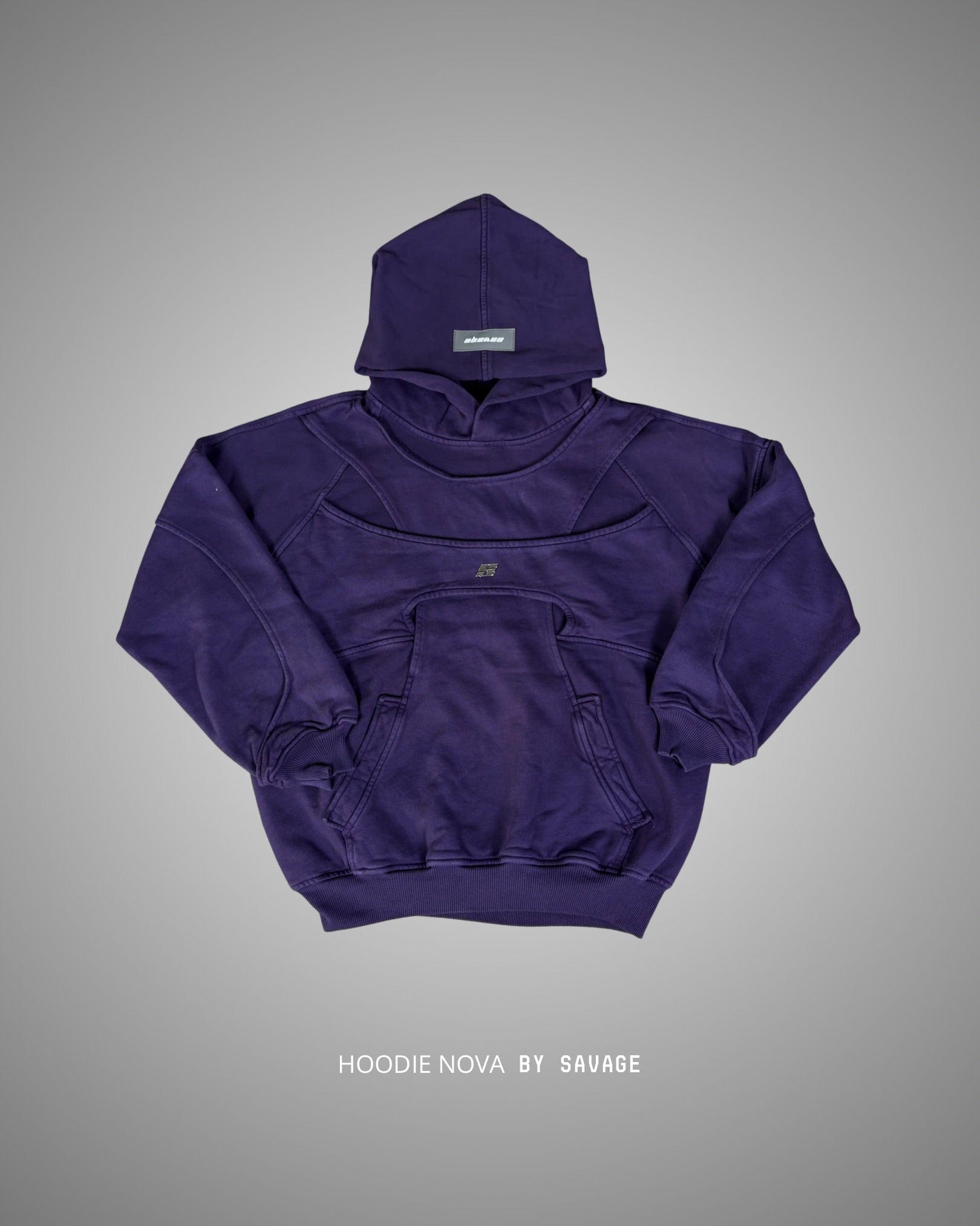 Hoodie Nova  Sun fade Morado 400 gramos - imagen 1
