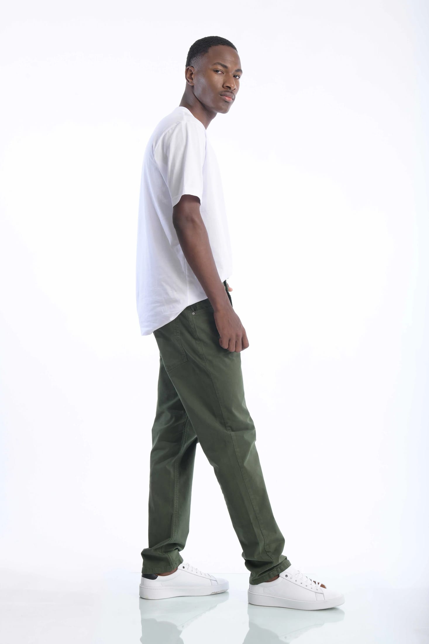 Pantalón Classic Dril 5 Bolsillos Verde Militar - imagen 6