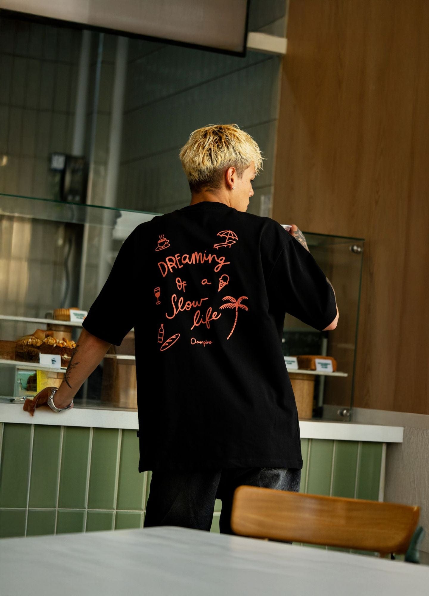 Slow Life Oversized - Negro - imagen 4