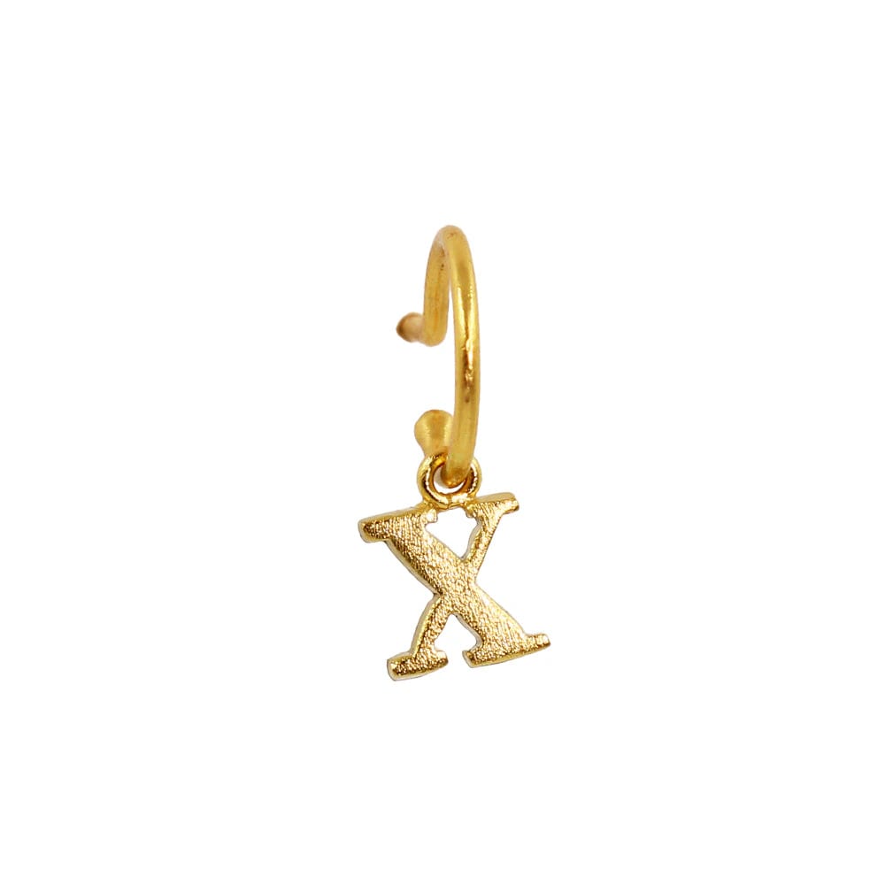 PreOrder Baby Hoops 9mm Letra Gold - imagen 21