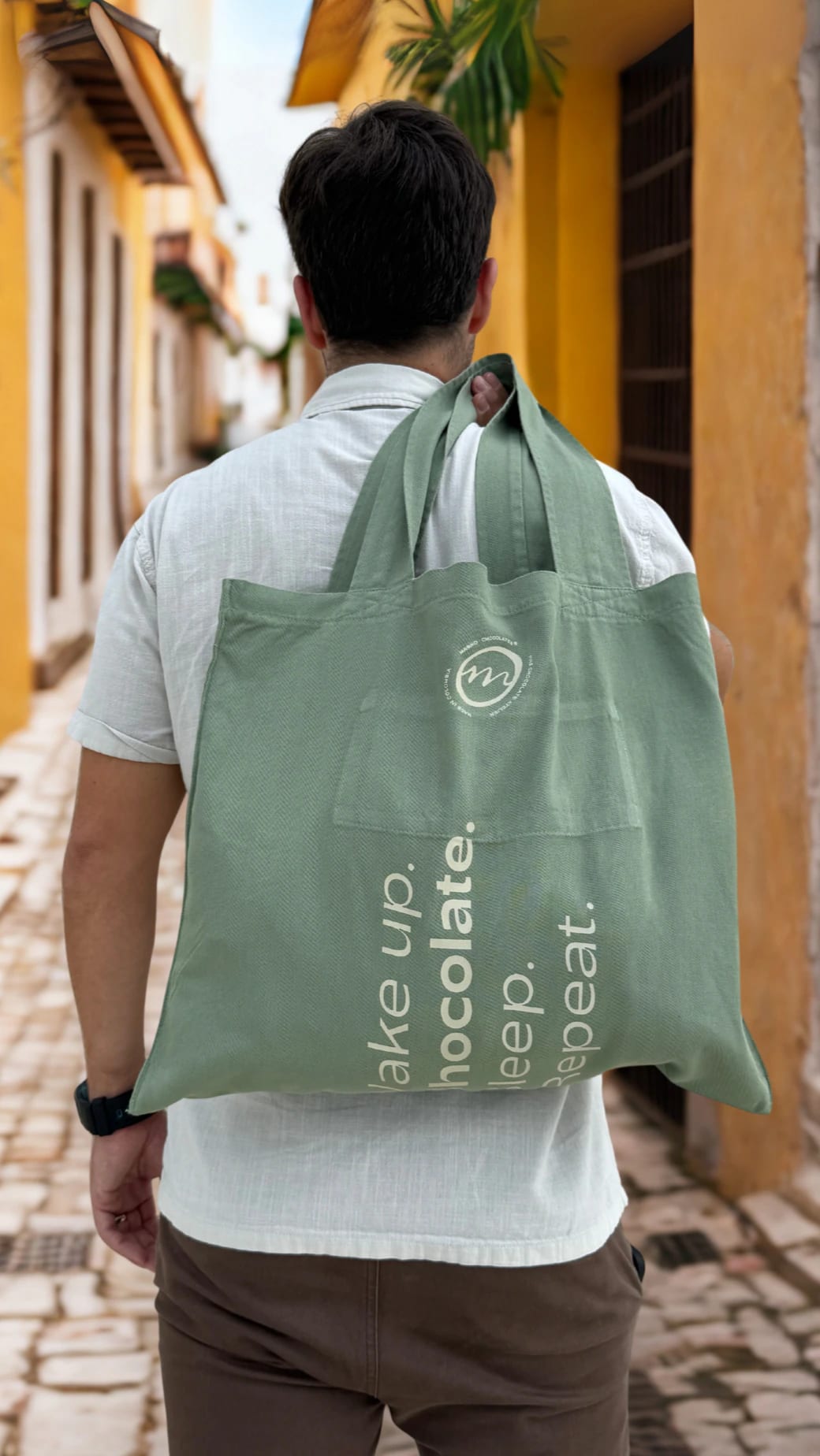 Tote bag - washed green - imagen 3