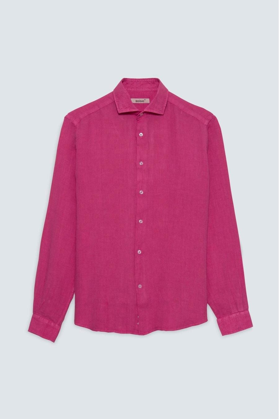 Men's linen shirt fuxia gin basic - imagen 1