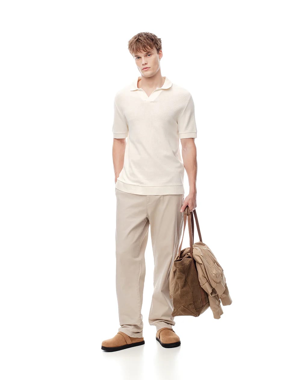 Polo regular algodón vainilla hombre - imagen 11