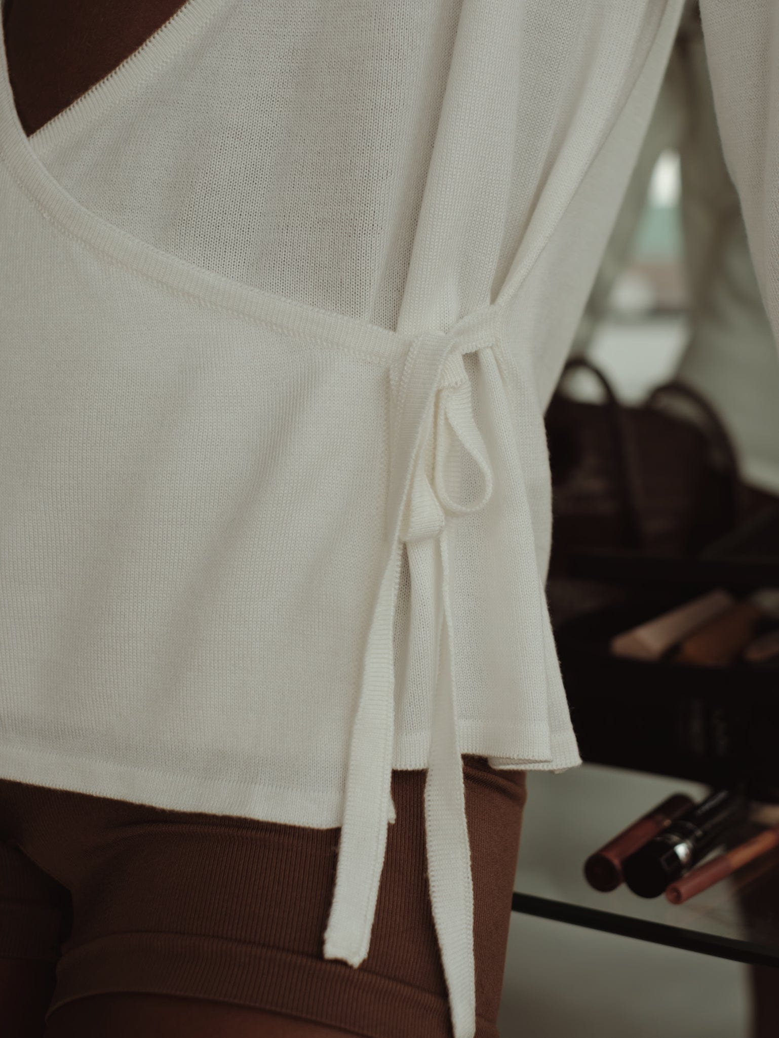KNIT & KNOT CARDIGAN - SOFT WHITE - imagen 2