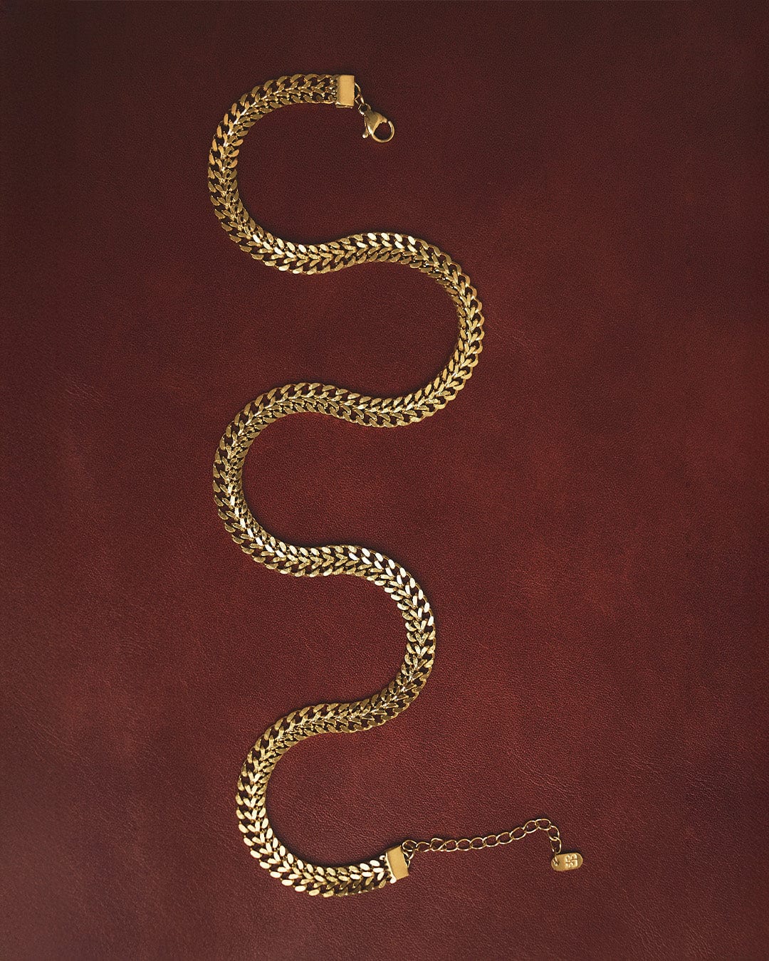 Collar Trenzado Ancho Acero Inoxidable - imagen 5