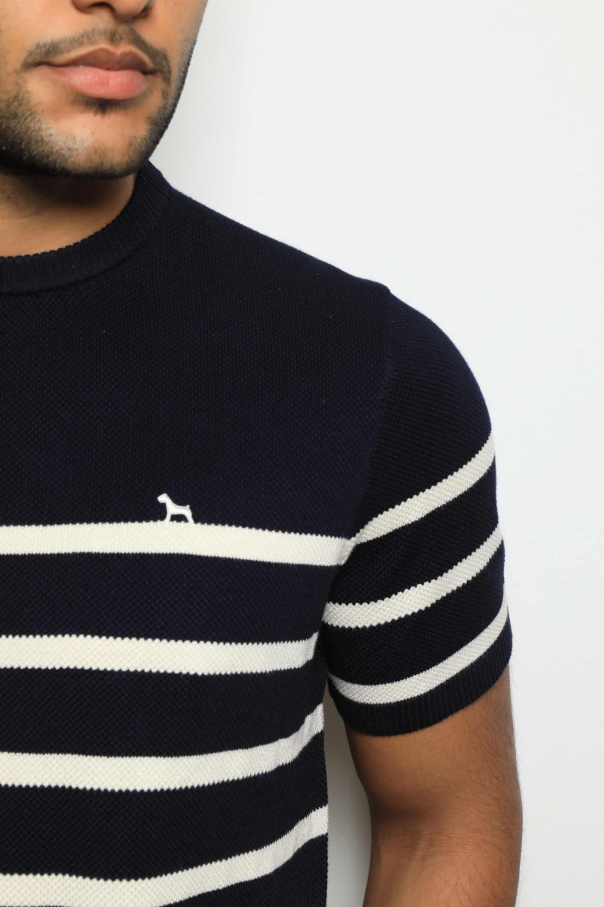Suéter Tejido Fashion Navy/Rayas - imagen 2