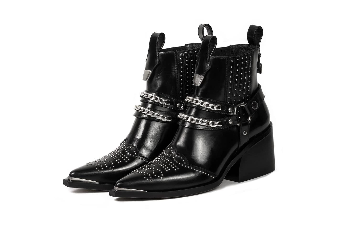 TEXAS SHOELLERY BLACK X SILVER. - imagen 1