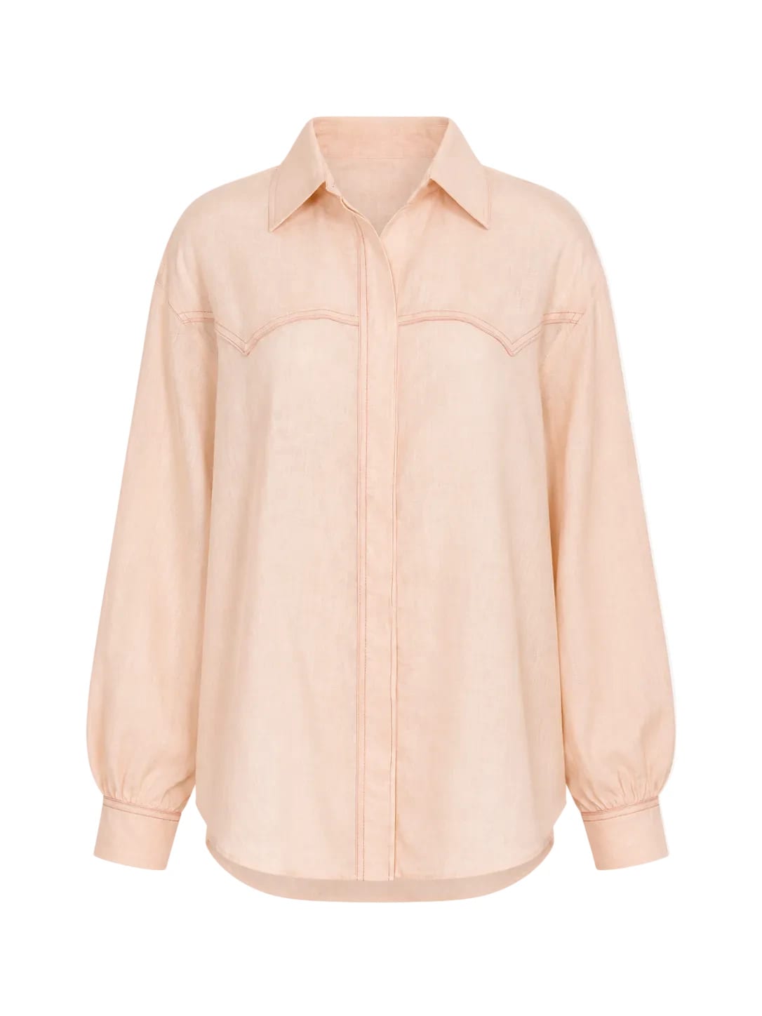 Texas Linen Shirt/ Soft Pink - imagen 1