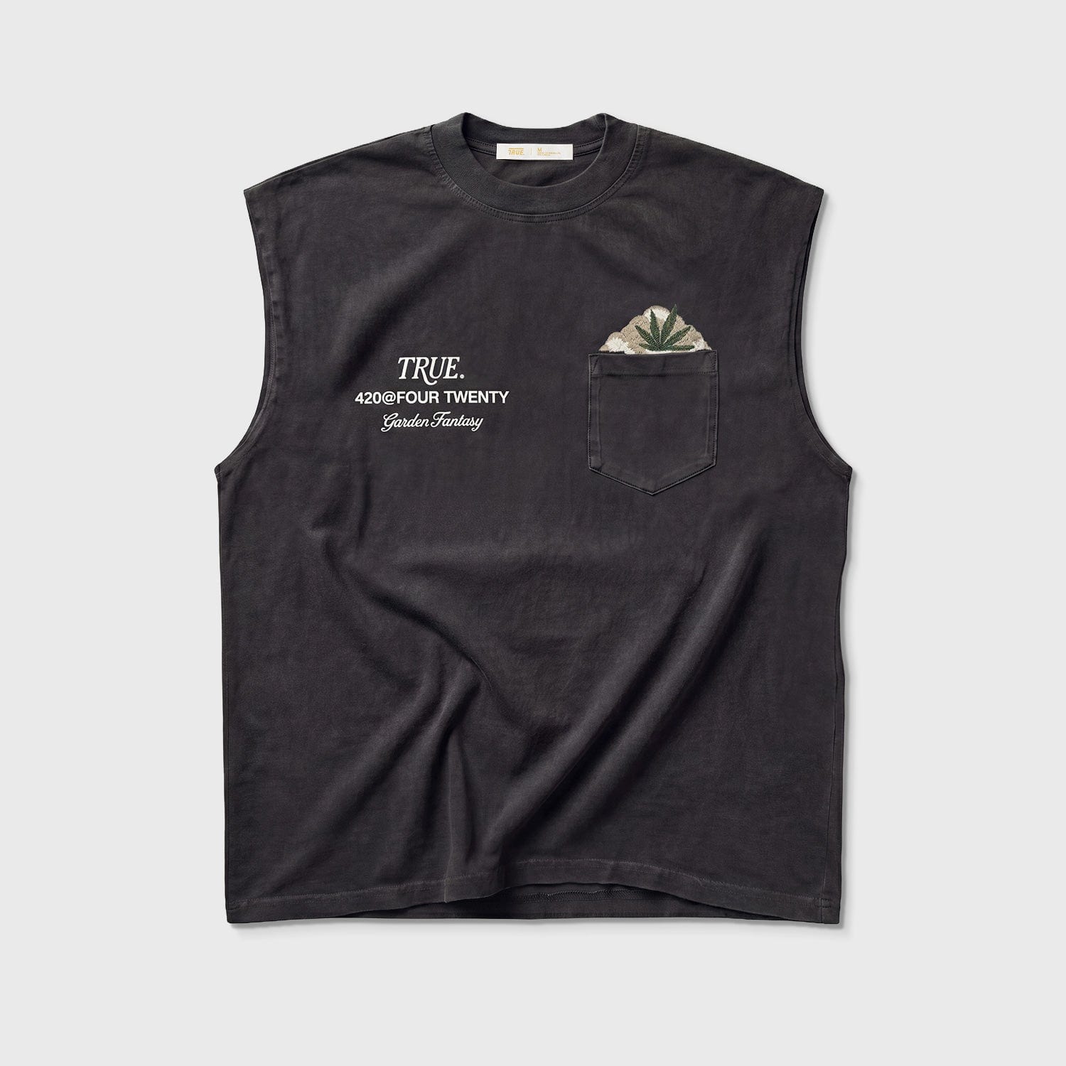 Garden Sleeveless Tee - Washed Black - imagen 1