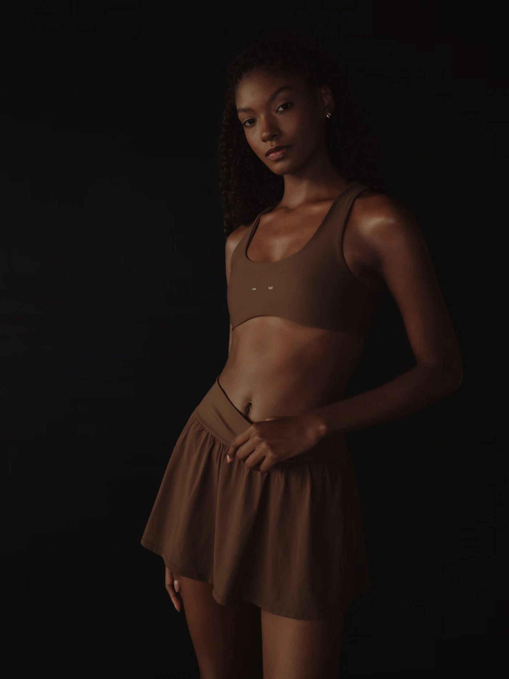 SPORTY MINI SKIRT - SEPIA - imagen 10