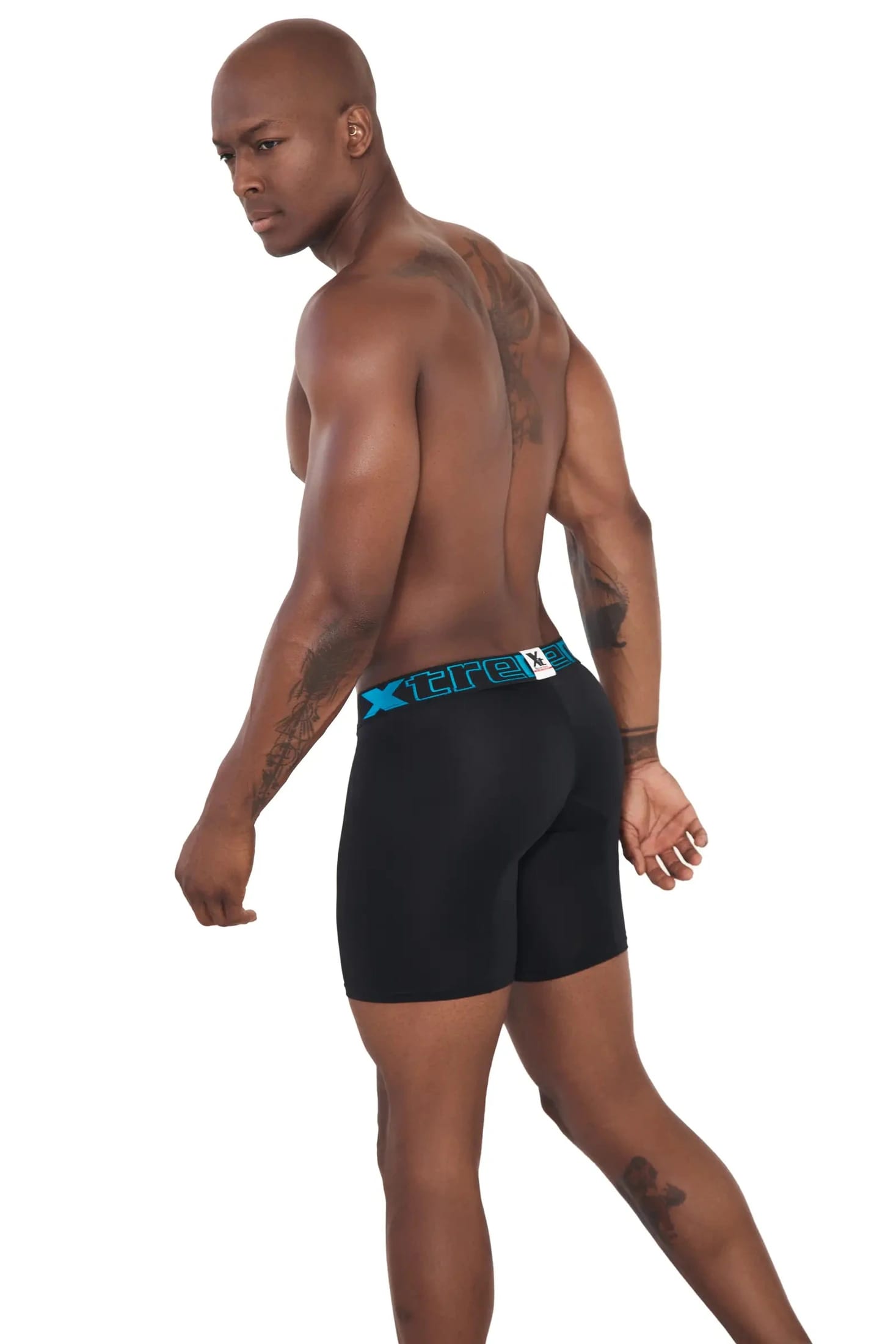 BOXER DEPORTIVO MICROFIBRA FONDO ENTERO NEGRO - imagen 2