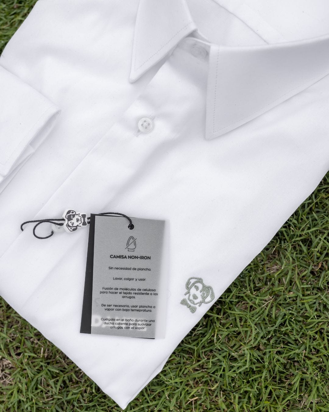 Camisa Antiarrugas Oxford Blanco Logo Sage - Talla Regular - imagen 9