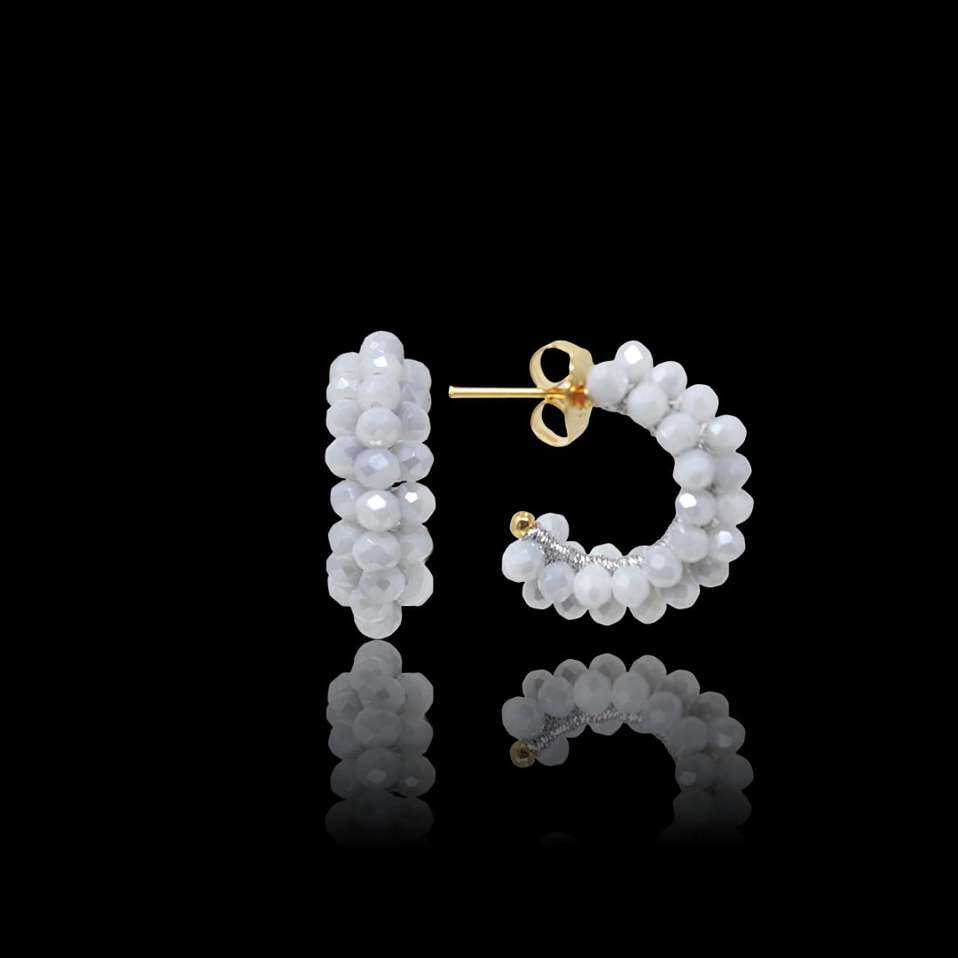 MEDIUM BOUQUET HOOP - ICE GREY - imagen 1