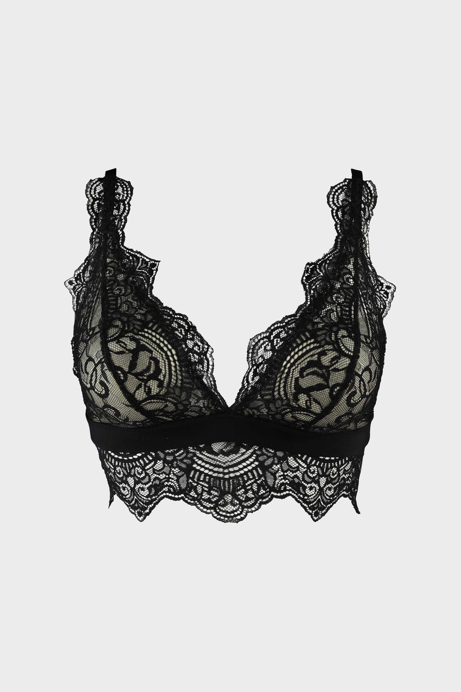 BRALETTE ELLIPSE EN ENCAJE SIN ARO TOTAL COMODIDAD BOREAL NEGRO - imagen 3