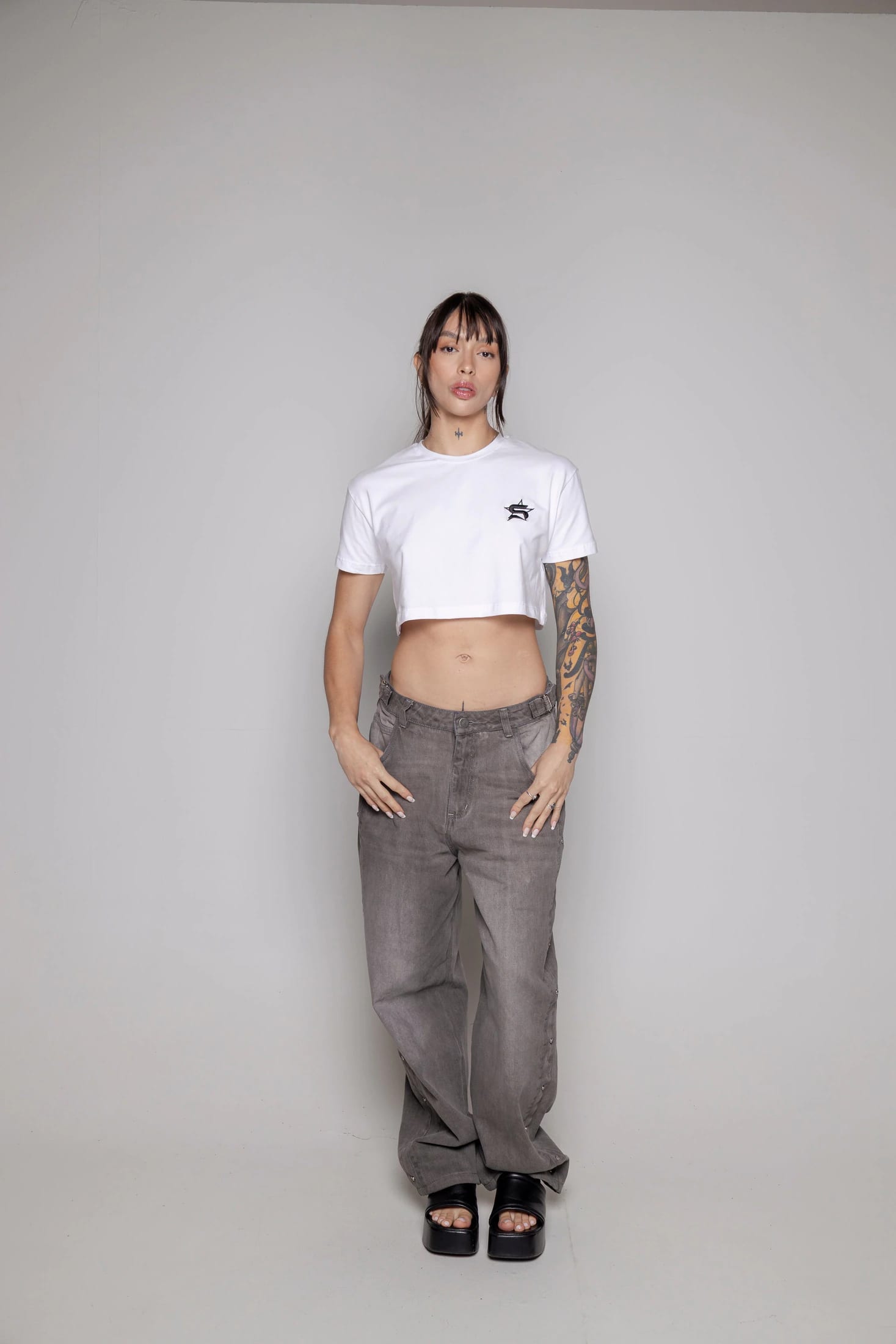 Crop-Top Basic Courage-Blanco - imagen 2