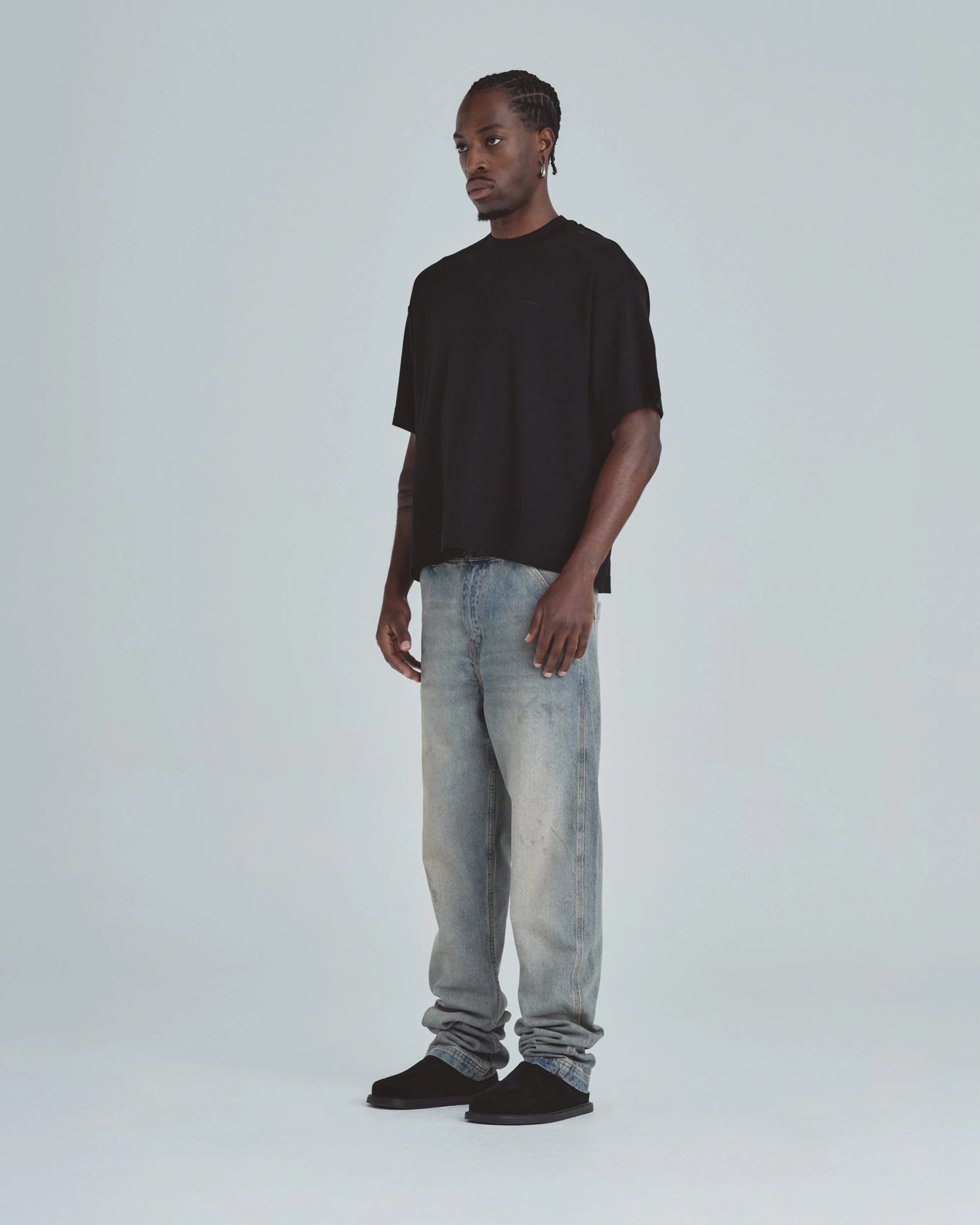 Line Basic Boxy Fit Tshirt Black - imagen 8